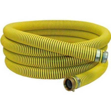 APACHE 2" x 20' Fertilizer Solution Suction / Discharge Hose Assembly w/ M x F Aluminum Short Shanks 98128180